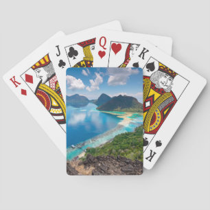 Beautiful View Top of Bohey Dulang Island Playing Cards