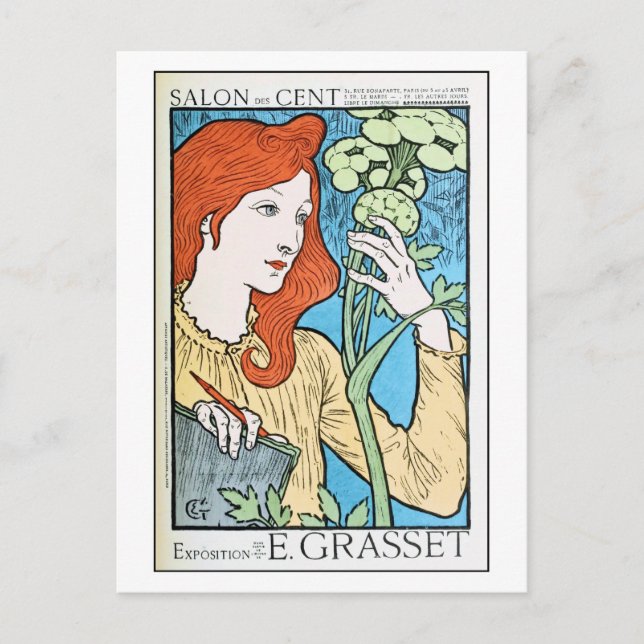 Beautiful vintage ad expo Eugene Grasset Postcard (Front)