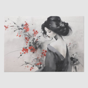Beautiful Vintage Asian Art Inspired Tissue Paper
