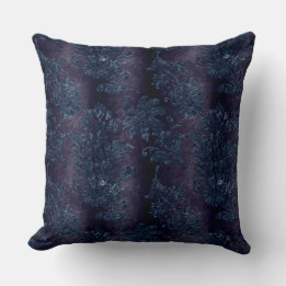  Beautiful,vintage,black, embossed velvet damask  Cushion