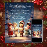 Beautiful Vintage Christmas Carolers Winter Night Holiday Card<br><div class="desc">The "Beautiful Vintage Christmas Carolers Winter Night Holiday Card" is a captivating and enchanting way to spread holiday cheer. This card features a charming design with beautiful vintage Christmas carolers singing on a winter night, creating a festive and nostalgic ambiance. Whether you're sending warm wishes to loved ones or extending...</div>