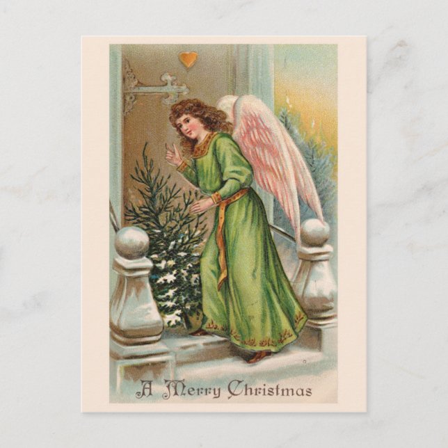 Beautiful Vintage Christmas Classic Card (Front)