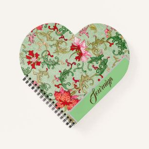 Beautiful vintage design personalised  notebook