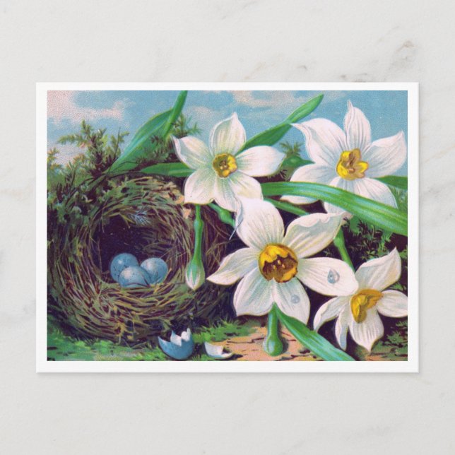 Beautiful Vintage Easter Postcard (Front)