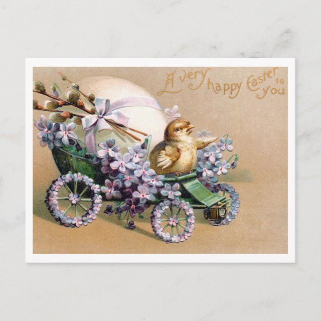 Beautiful Vintage Easter Postcard (Front)