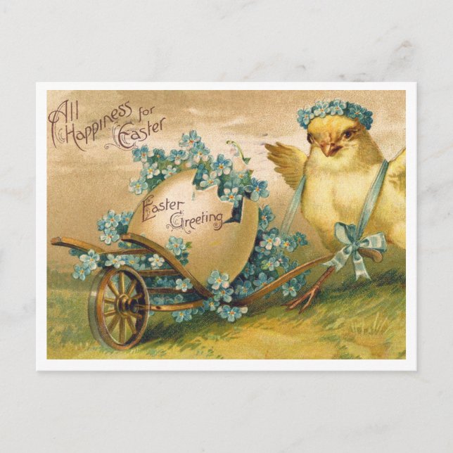 Beautiful Vintage Easter Postcard (Front)