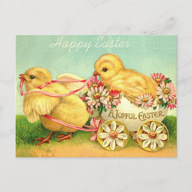 Beautiful Vintage Easter Postcard (Front)