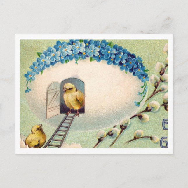 Beautiful Vintage Easter Postcard (Front)