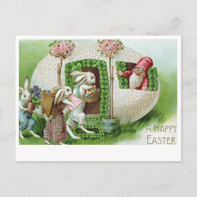 Beautiful Vintage Easter Postcard (Front)