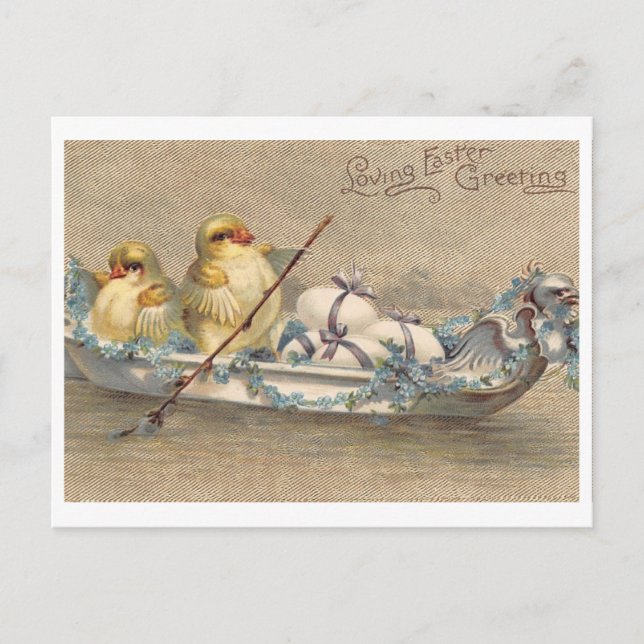 Beautiful Vintage Easter Postcard (Front)