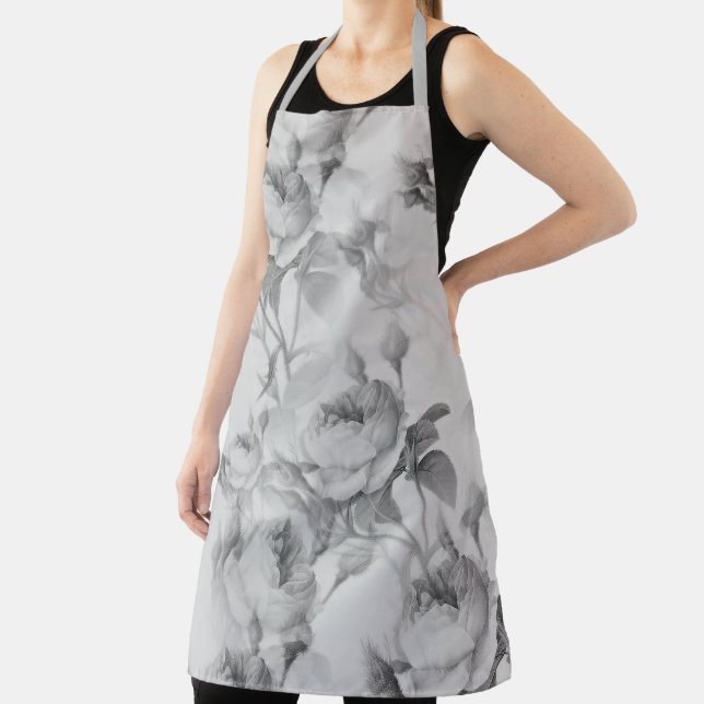 Beautiful Vintage Floral Apron (Insitu)