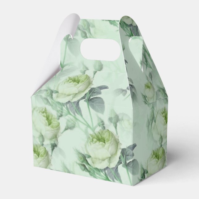 Beautiful Vintage Floral Favour Box (Front Side)