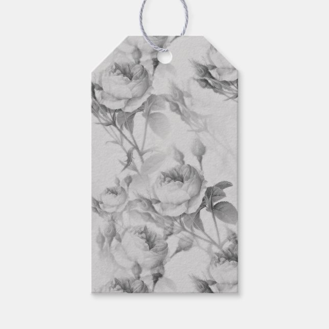 Beautiful Vintage Floral Gift Tags (Front)