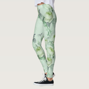 Beautiful Vintage Floral Leggings