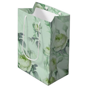 Beautiful Vintage Floral Medium Gift Bag