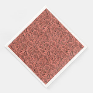 Beautiful vintage floral paisley pattern napkin