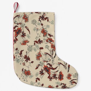 Beautiful vintage Floral pattern in the many kind  Small Christmas Stocking