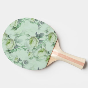 Beautiful Vintage Floral Ping Pong Paddle