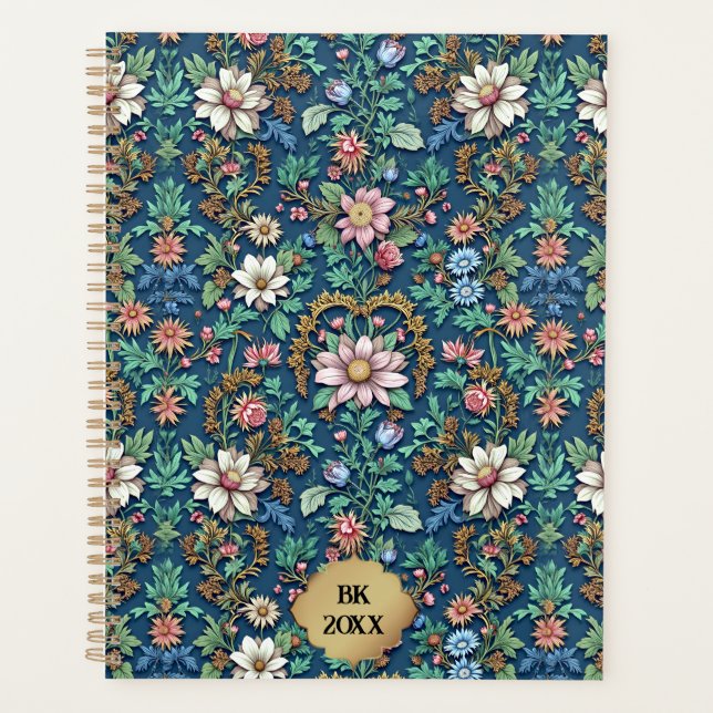 Beautiful Vintage Floral Planner (Front)