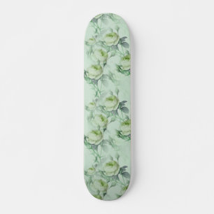 Beautiful Vintage Floral Skateboard