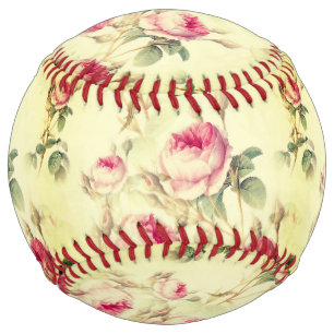 Beautiful Vintage Floral Softball