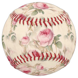 Beautiful Vintage Floral Softball