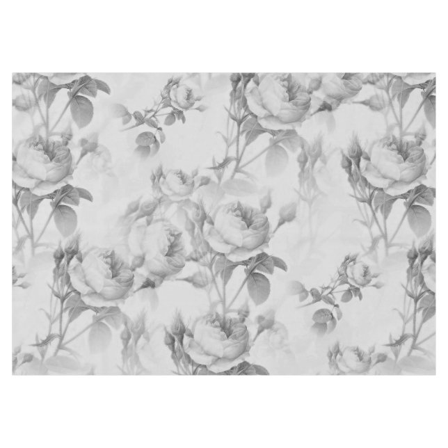 Beautiful Vintage Floral Tablecloth (Front (Horizontal))