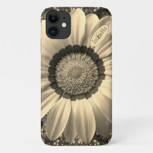 Beautiful vintage flower on background Monogram Case-Mate iPhone Case