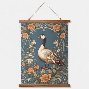 Beautiful Vintage Goose William Morris Inspired Hanging Tapestry