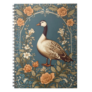 Beautiful Vintage Goose William Morris Inspired Notebook