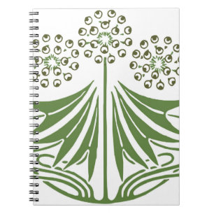 Beautiful vintage illustration. notebook