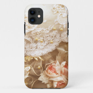 Beautiful vintage Lace & Pearls iPhone 5 5S Case-Mate iPhone Case