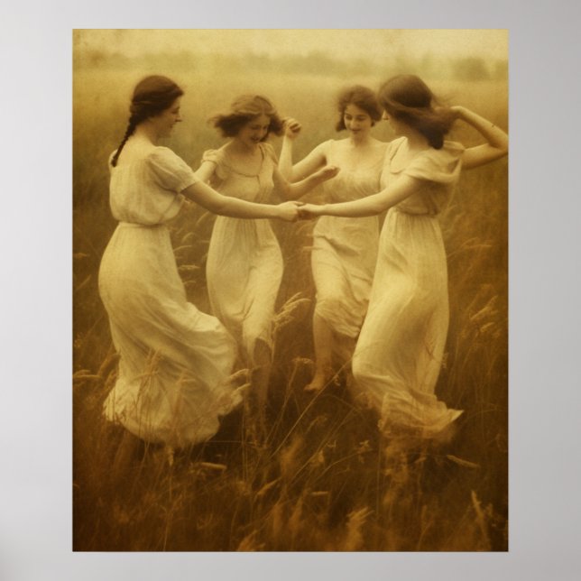 Beautiful vintage ladies  poster (Front)