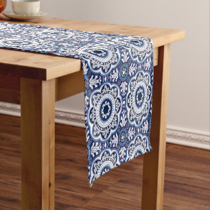 💙🤍Beautiful Vintage Mediterranean Azulejos  Short Table Runner