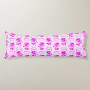 Beautiful Vintage Purple Floral Body Cushion