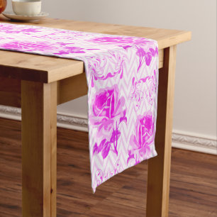 Beautiful Vintage Purple Floral Medium Table Runner