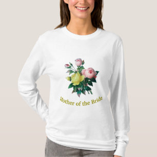 beautiful vintage rose flowers bride mother T-Shirt