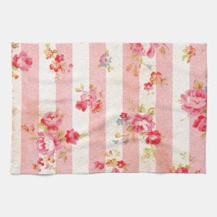 Beautiful vintage roses and other flowers tea towel