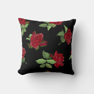 Beautiful vintage seamless floral pattern with ros cushion