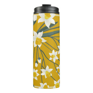 Beautiful Vintage: Seamless Ornament Design Thermal Tumbler