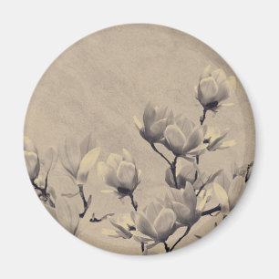 Beautiful vintage spring floral art magnet