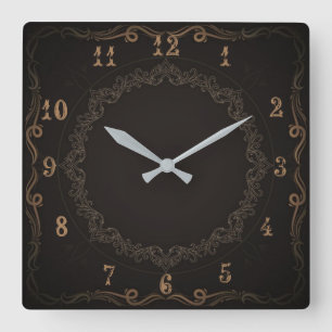 Beautiful vintage square wall clock