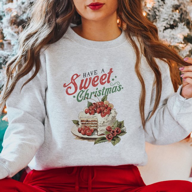 Beautiful Vintage Sweet Cake Christmas  Sweatshirt (Creator Uploaded)