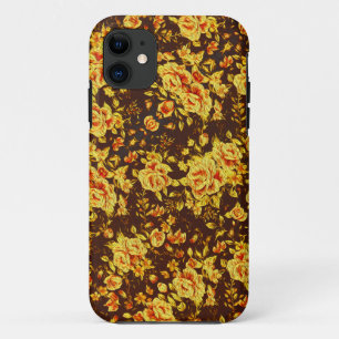 Beautiful vintage yellow flowers Case-Mate iPhone case