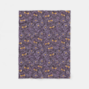 Beautiful Violets Fleece Blanket