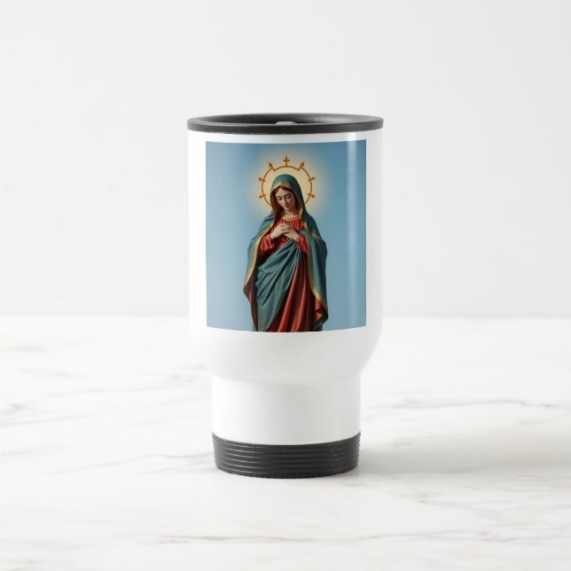 Beautiful Virgin Mary Travel Mug (Center)