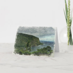 Beautiful Waipio Valley Card