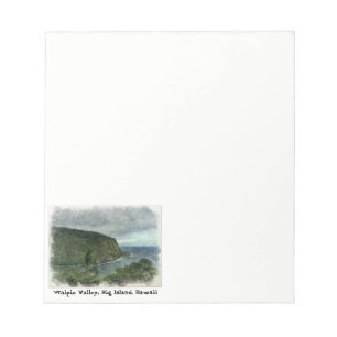 Beautiful Waipio Valley Notepad