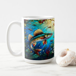 Beautiful Walleye Pike in Lake Coffee Mug