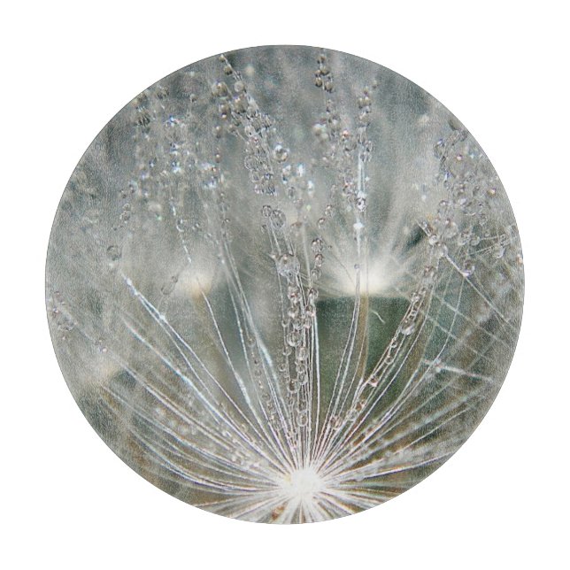 Beautiful water droplets cutting board (Front)